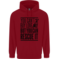 You Can't Buy Love Funny Rescue Dog Puppy Childrens Kids Hoodie Red