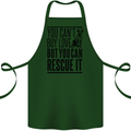 You Can't Buy Love Funny Rescue Dog Puppy Cotton Apron 100% Organic Forest Green