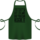 You Can't Buy Love Funny Rescue Dog Puppy Cotton Apron 100% Organic Forest Green