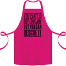 You Can't Buy Love Funny Rescue Dog Puppy Cotton Apron 100% Organic Pink