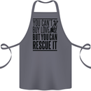 You Can't Buy Love Funny Rescue Dog Puppy Cotton Apron 100% Organic Steel