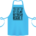 You Can't Buy Love Funny Rescue Dog Puppy Cotton Apron 100% Organic Turquoise