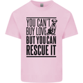 You Can't Buy Love Funny Rescue Dog Puppy Kids T-Shirt Childrens Light Pink