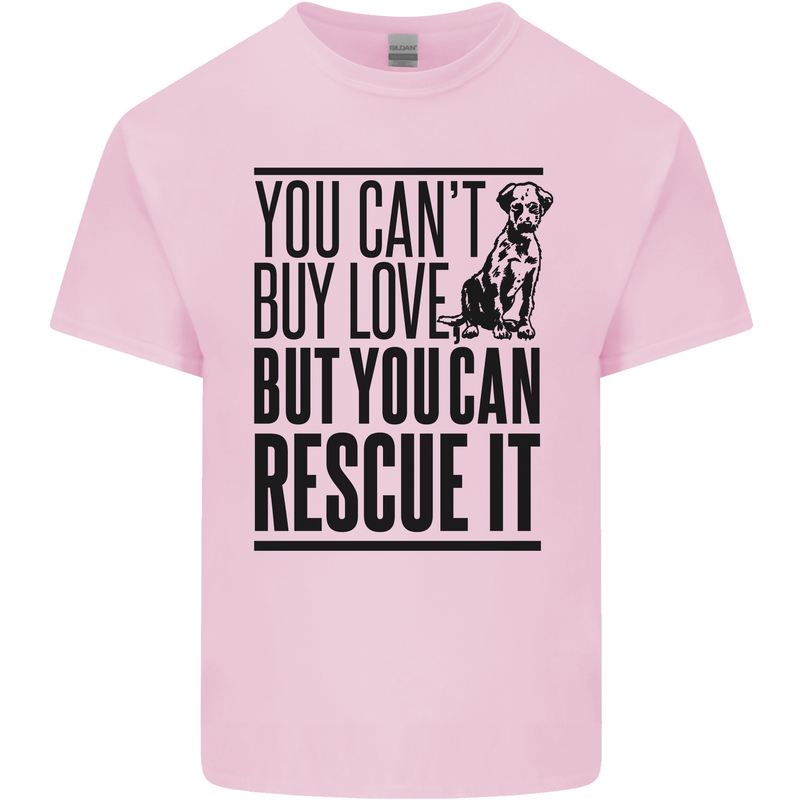 You Can't Buy Love Funny Rescue Dog Puppy Kids T-Shirt Childrens Light Pink