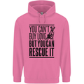 You Can't Buy Love Funny Rescue Dog Puppy Mens 80% Cotton Hoodie Azelea