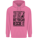 You Can't Buy Love Funny Rescue Dog Puppy Mens 80% Cotton Hoodie Azelea