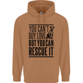 You Can't Buy Love Funny Rescue Dog Puppy Mens 80% Cotton Hoodie Caramel Latte