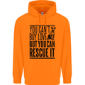 You Can't Buy Love Funny Rescue Dog Puppy Mens 80% Cotton Hoodie Orange