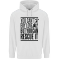 You Can't Buy Love Funny Rescue Dog Puppy Mens 80% Cotton Hoodie White