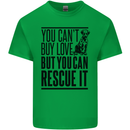 You Can't Buy Love Funny Rescue Dog Puppy Mens Cotton T-Shirt Tee Top Irish Green