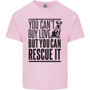 You Can't Buy Love Funny Rescue Dog Puppy Mens Cotton T-Shirt Tee Top Light Pink