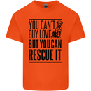 You Can't Buy Love Funny Rescue Dog Puppy Mens Cotton T-Shirt Tee Top Orange