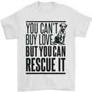 You Can't Buy Love Funny Rescue Dog Puppy Mens T-Shirt Cotton Gildan White