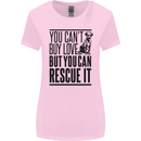You Can't Buy Love Funny Rescue Dog Puppy Womens Wider Cut T-Shirt Light Pink