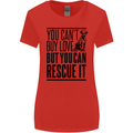 You Can't Buy Love Funny Rescue Dog Puppy Womens Wider Cut T-Shirt Red
