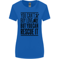 You Can't Buy Love Funny Rescue Dog Puppy Womens Wider Cut T-Shirt Royal Blue