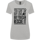 You Can't Buy Love Funny Rescue Dog Puppy Womens Wider Cut T-Shirt Sports Grey