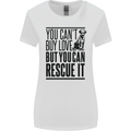You Can't Buy Love Funny Rescue Dog Puppy Womens Wider Cut T-Shirt White