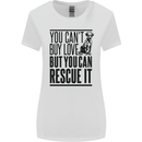 You Can't Buy Love Funny Rescue Dog Puppy Womens Wider Cut T-Shirt White