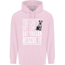 You Can't Buy Love Funny Resue Dog Puppy Childrens Kids Hoodie Light Pink