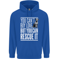 You Can't Buy Love Funny Resue Dog Puppy Childrens Kids Hoodie Royal Blue