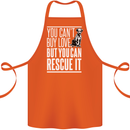 You Can't Buy Love Funny Resue Dog Puppy Cotton Apron 100% Organic Orange