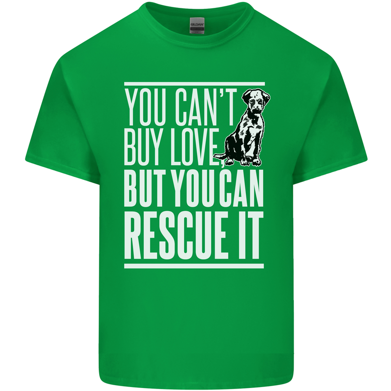 You Can't Buy Love Funny Resue Dog Puppy Kids T-Shirt Childrens Irish Green
