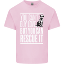 You Can't Buy Love Funny Resue Dog Puppy Kids T-Shirt Childrens Light Pink