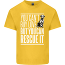 You Can't Buy Love Funny Resue Dog Puppy Kids T-Shirt Childrens Yellow