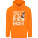 You Can't Buy Love Funny Resue Dog Puppy Mens 80% Cotton Hoodie Orange
