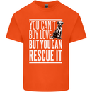 You Can't Buy Love Funny Resue Dog Puppy Mens Cotton T-Shirt Tee Top Orange