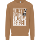 You Can't Buy Love Funny Resue Dog Puppy Mens Sweatshirt Jumper Caramel Latte
