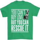 You Can't Buy Love Funny Resue Dog Puppy Mens T-Shirt Cotton Gildan Irish Green