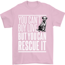 You Can't Buy Love Funny Resue Dog Puppy Mens T-Shirt Cotton Gildan Light Pink
