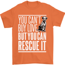 You Can't Buy Love Funny Resue Dog Puppy Mens T-Shirt Cotton Gildan Orange
