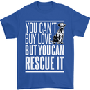 You Can't Buy Love Funny Resue Dog Puppy Mens T-Shirt Cotton Gildan Royal Blue