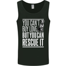 You Can't Buy Love Funny Resue Dog Puppy Mens Vest Tank Top Black
