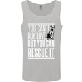 You Can't Buy Love Funny Resue Dog Puppy Mens Vest Tank Top Sports Grey