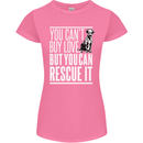 You Can't Buy Love Funny Resue Dog Puppy Womens Petite Cut T-Shirt Azalea