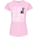 You Can't Buy Love Funny Resue Dog Puppy Womens Petite Cut T-Shirt Light Pink