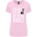 You Can't Buy Love Funny Resue Dog Puppy Womens Wider Cut T-Shirt Light Pink