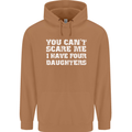 You Can't Scare Four Daughters Father's Day Mens 80% Cotton Hoodie Caramel Latte