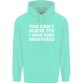 You Can't Scare Four Daughters Father's Day Mens 80% Cotton Hoodie Peppermint