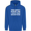 You Can't Scare Four Daughters Father's Day Mens 80% Cotton Hoodie Royal Blue
