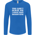 You Can't Scare Four Daughters Father's Day Mens Long Sleeve T-Shirt Royal Blue