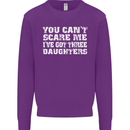You Can't Scare Me 3 Daughters Father's Day Mens Sweatshirt Jumper Purple