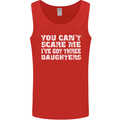 You Can't Scare Me 3 Daughters Father's Day Mens Vest Tank Top Red