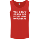 You Can't Scare Me 3 Daughters Father's Day Mens Vest Tank Top Red