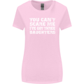 You Can't Scare Me 3 Daughters Father's Day Womens Wider Cut T-Shirt Light Pink