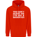 You Can't Scare Me Daughter Father's Day Mens 80% Cotton Hoodie Bright Red